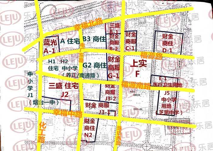 烟台幸福新城规划图图片