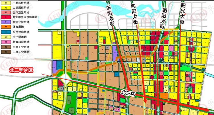 保定主城区重点区域用地布局规划变动(图)