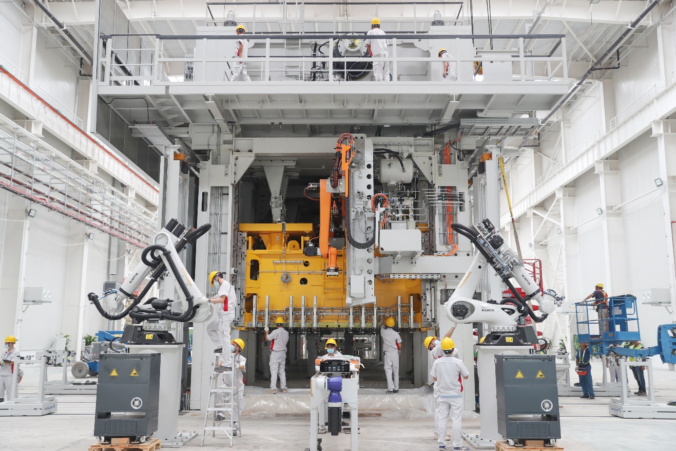 德国舒勒全自动冲压生产线车身车间61全自动化车身2线涂装车间61