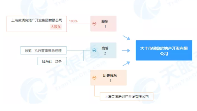 大丰市银鼎房地产开发有限公司由上海荣润房地产开发集团有限公司100%