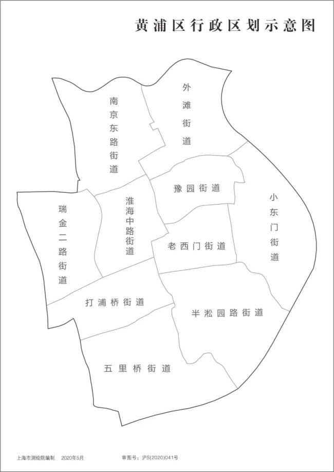 黄浦区地图手绘图片