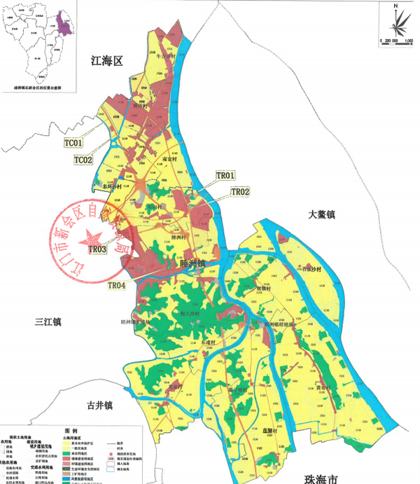围观!优化调整!新会睦洲镇调整新规划!