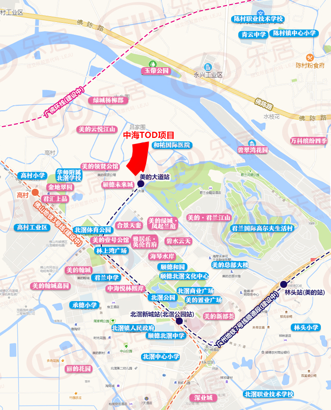 中海北滘项目规划图