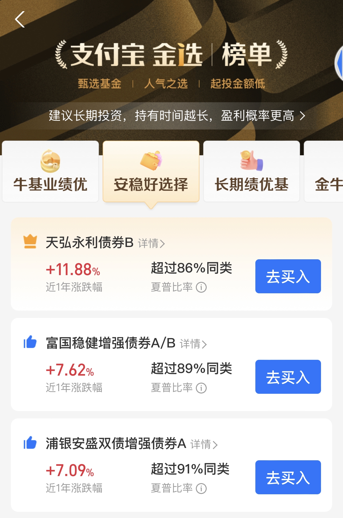 蚂蚁基金董事长王珺表示,榜单是客观数据的呈现,此次整体优化希望帮助
