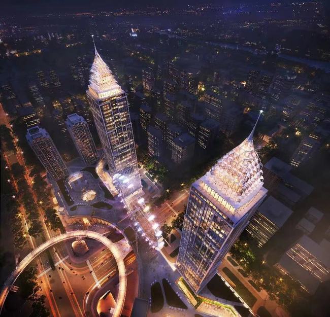 新品入市318米双子塔为西北再添一高