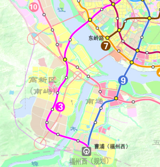 福州最新地铁规划南通马尾滨海新城成最大赢家