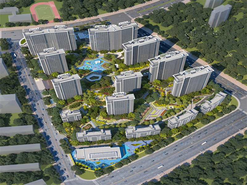 小窑湾刚需定位住宅,全三居户型,性价比较高