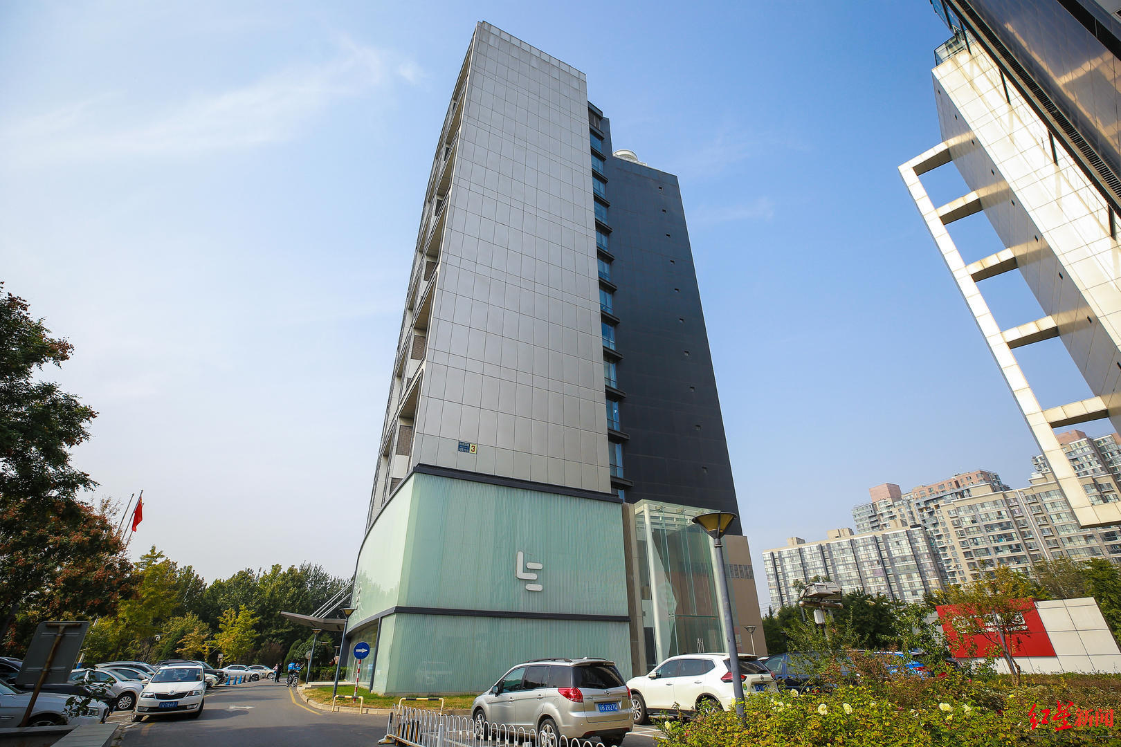 2019年10月22日,北京,实拍乐视大厦.