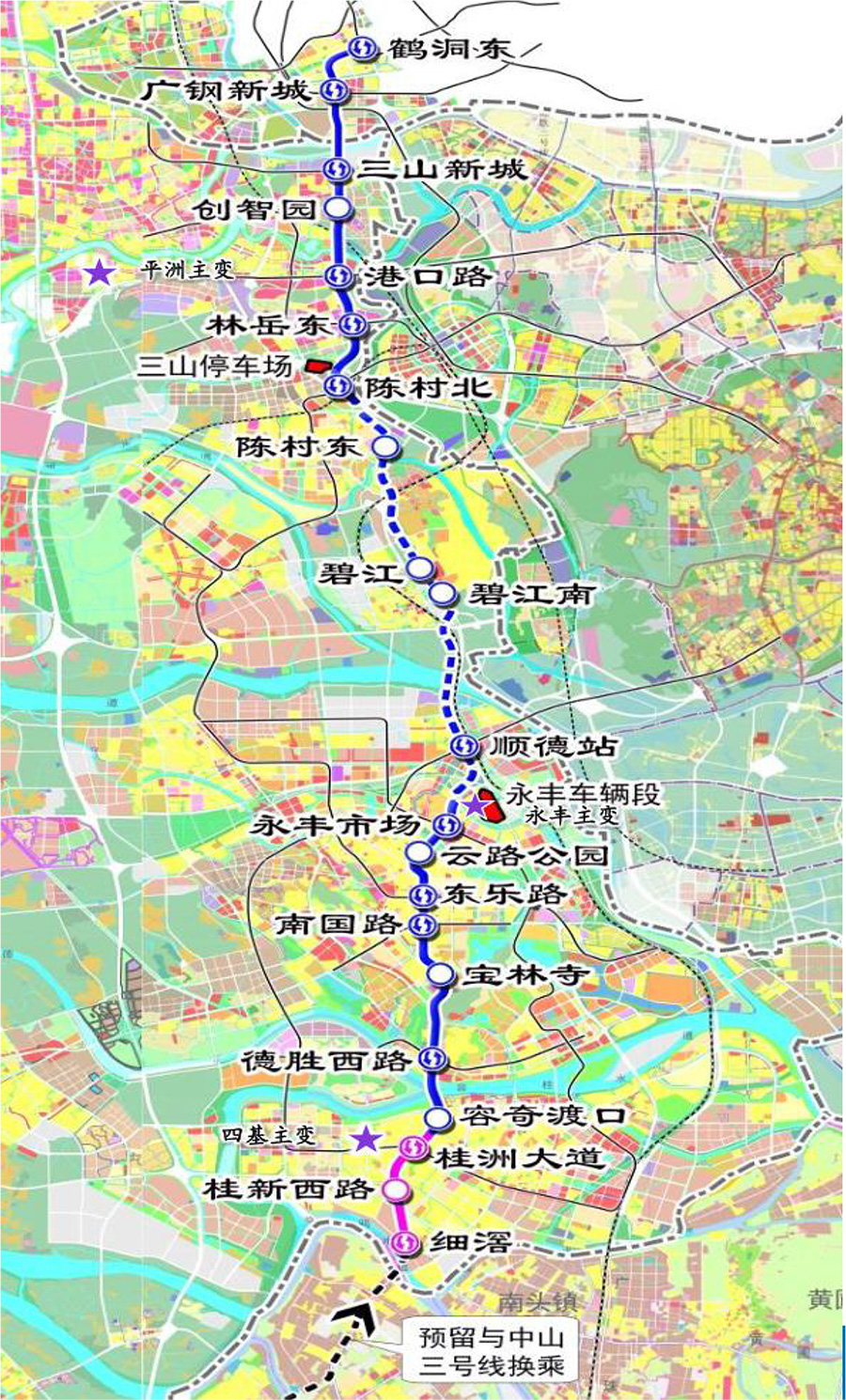 佛山地铁11号线线路一览