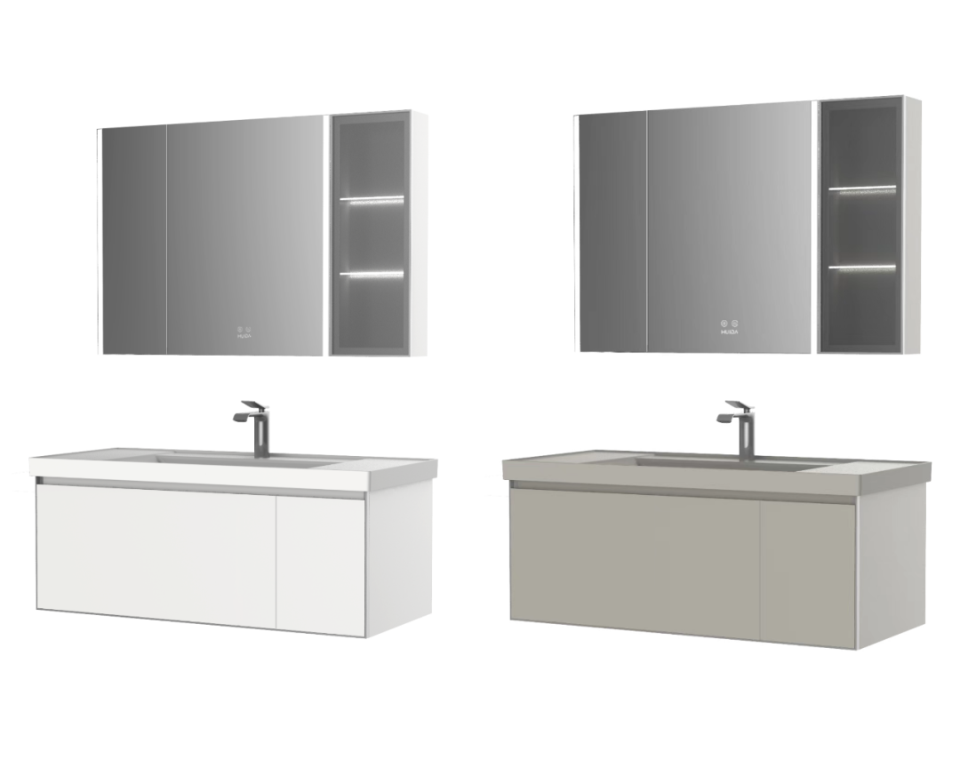 肤感奶油风柜盆同色,爱了|惠达卫浴尚雅系列hfl0707浴室柜_中金在线