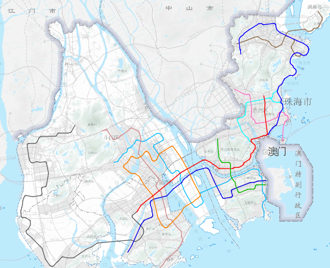 珠海地铁 线路图图片