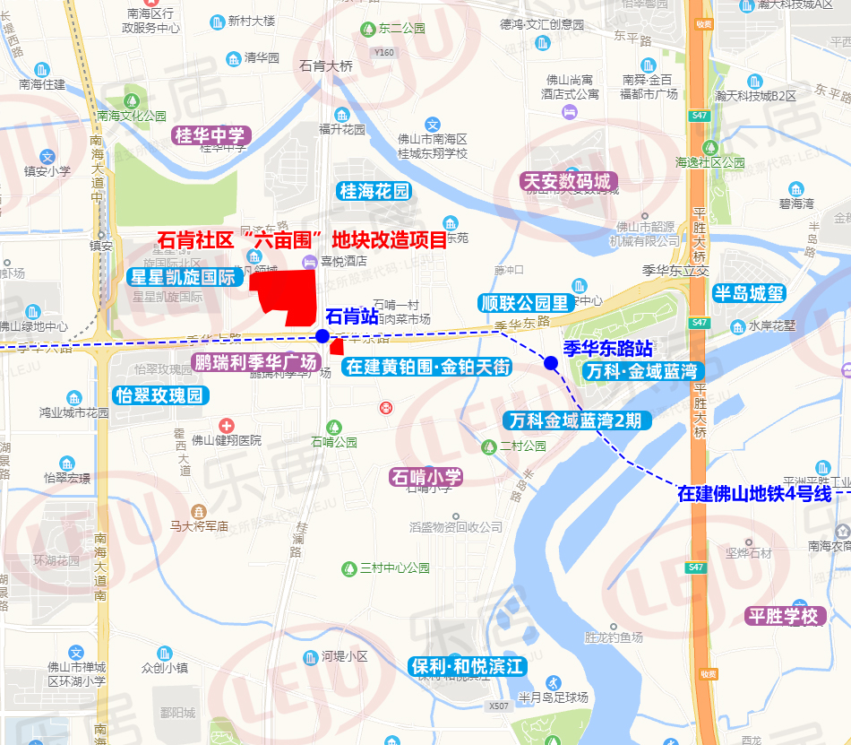 方案顯示,項目位於桂城街道石肯社區,北至非凡領域住宅小區,南至黃柏