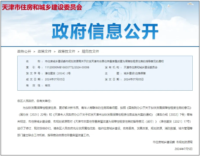 新政 | 这类房屋可改建!天津最新通知!