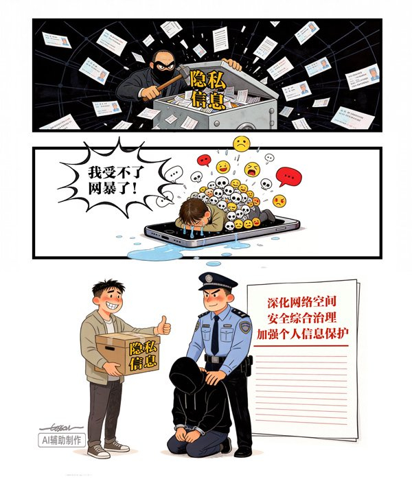 漫画|严惩“网络开盒”行为_中金在线财经号